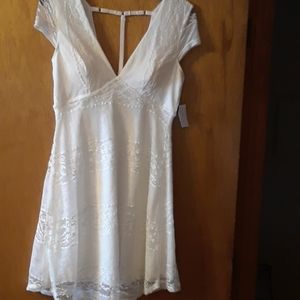NWT white lacey Dress